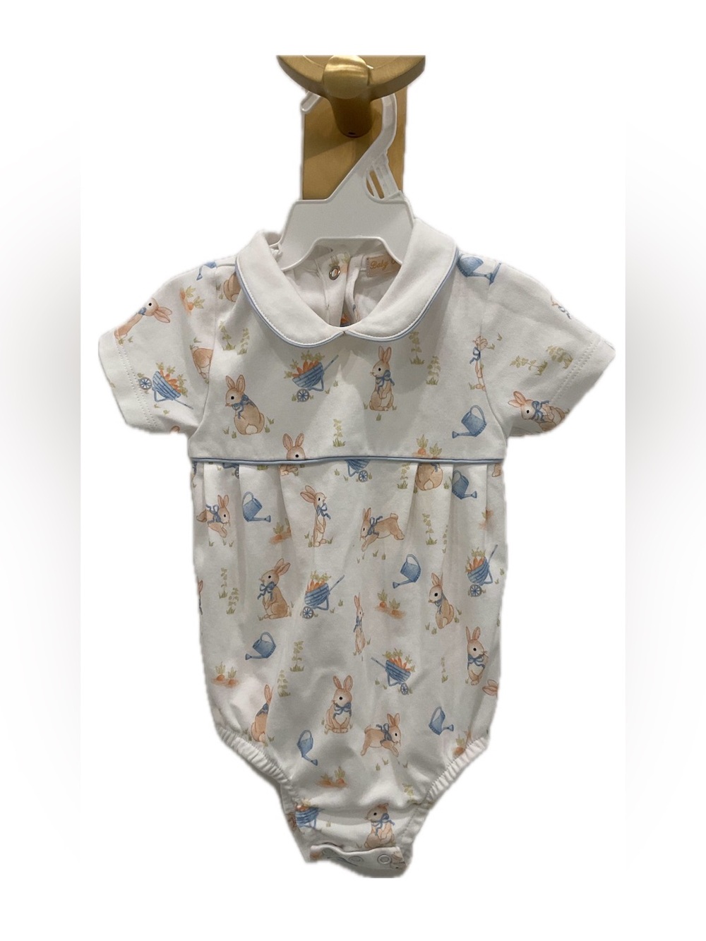 🔴Baby Club Chic White Bubble Onesie Bunny Print🔴Velveteen Rabbit🔴